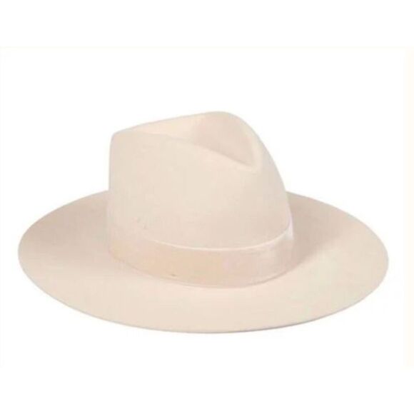 Veronica Beard Lack of Color Benson Beige Felt Wool Wide Brim Hat L NWT 230 main image 11